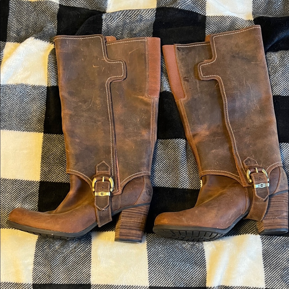 Timberland Earthkeepers TimberDry Waterproof Convertible Brown Leather Boots 9.5